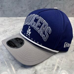 LA Dodgers Los Angeles New Era MLB 9FORTY A-Frame M-Crown Snapback Rope Hat